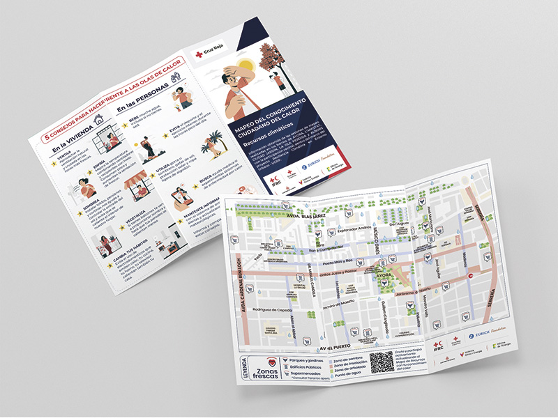 Informational leaflet about heat mapping for the Red Cross