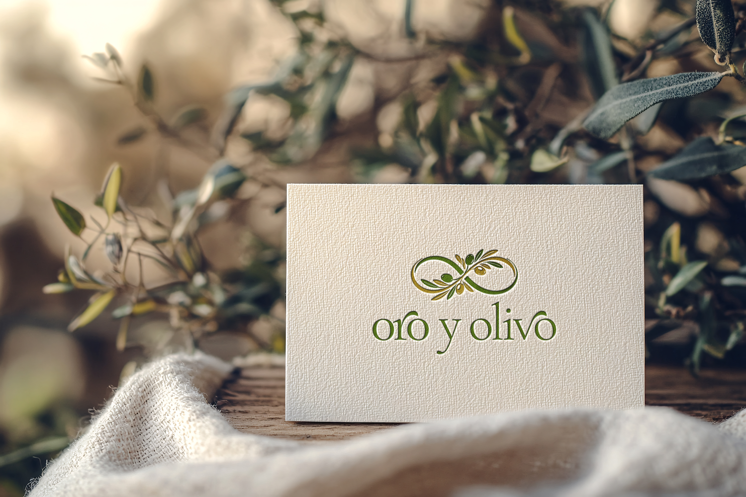 ORO Y OLIVO TARJETA