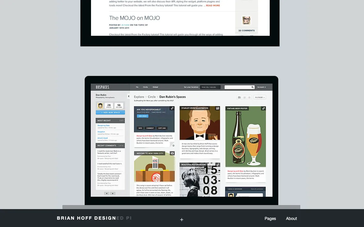 Página web de Brian Hoff Design