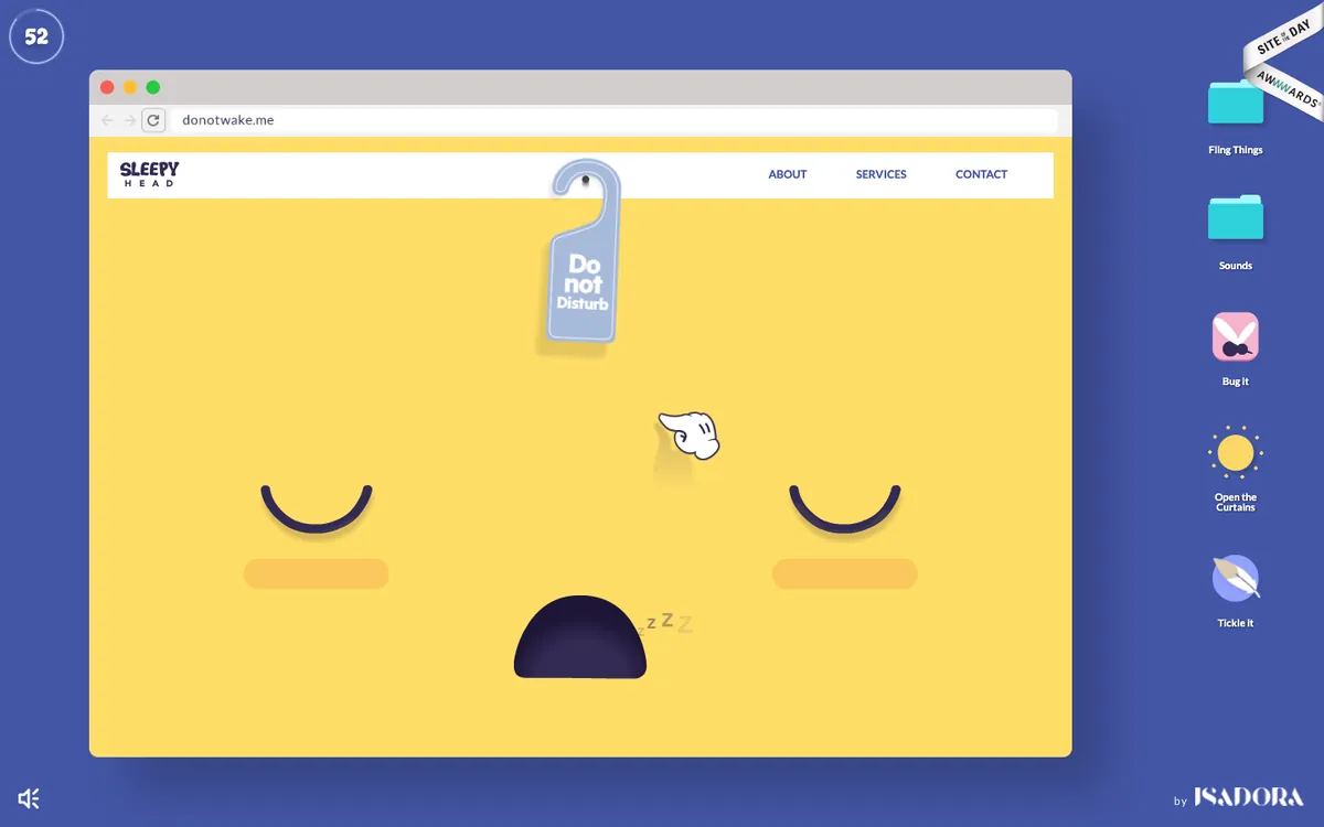 Experiencia interactiva Wake Up de Isadora Digital Agency
