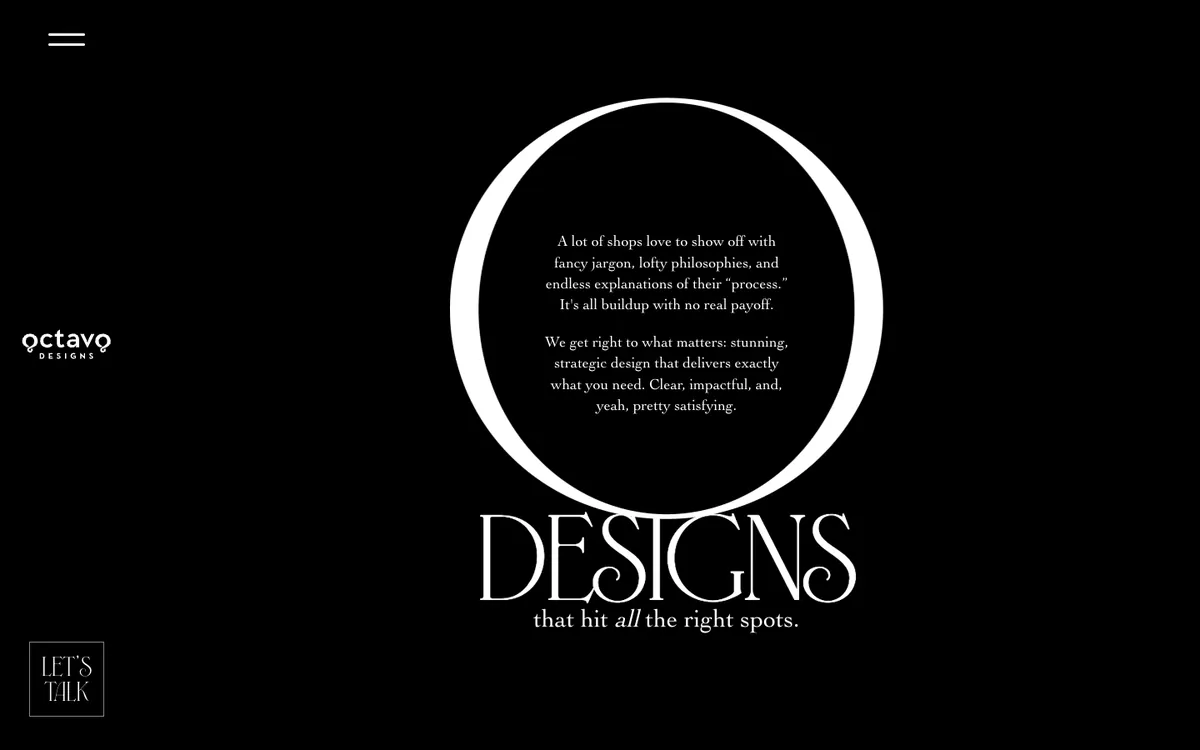Página web de Octavo Designs